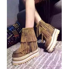 Comfortable Fashion Ldaies Ankle Boot with Tassles